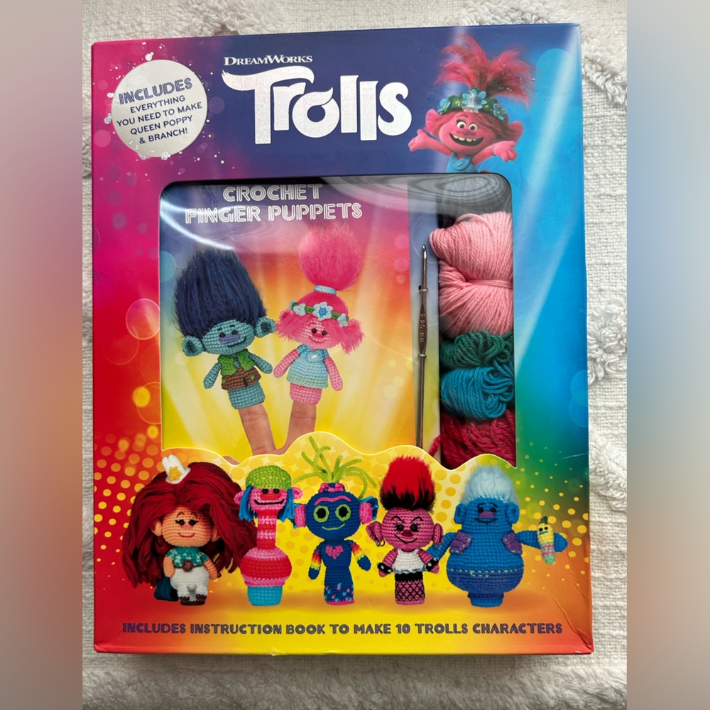 Trolls Crochet Finger Puppet Kit